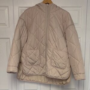Women's Quilted Tan Jacket
